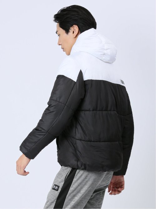 【WEB限定】ジオス/GIOS ジャガードロゴ 中綿フードブルゾン