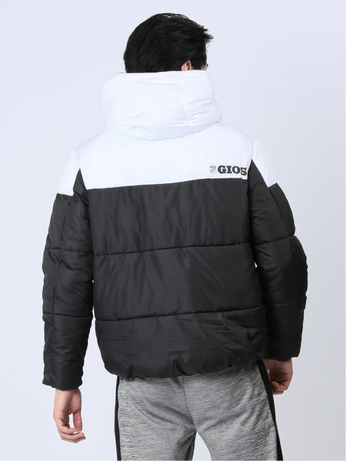 【WEB限定】ジオス/GIOS ジャガードロゴ 中綿フードブルゾン