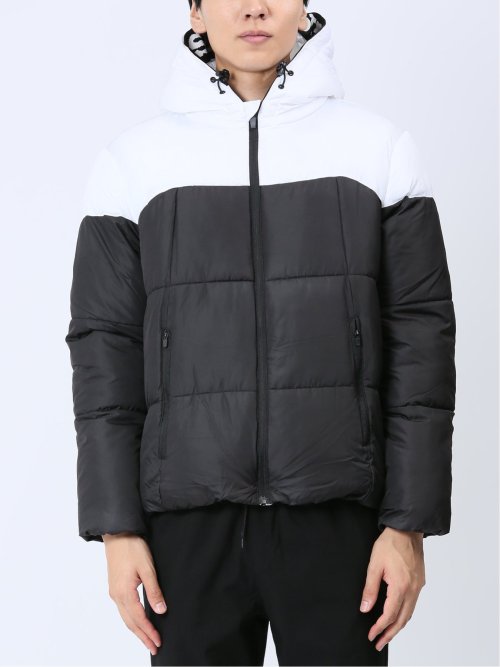 【WEB限定】ジオス/GIOS ジャガードロゴ 中綿フードブルゾン