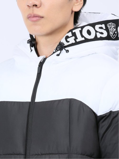 【WEB限定】ジオス/GIOS ジャガードロゴ 中綿フードブルゾン