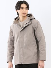 撥水ダブルフェイス フーデッドブルゾン