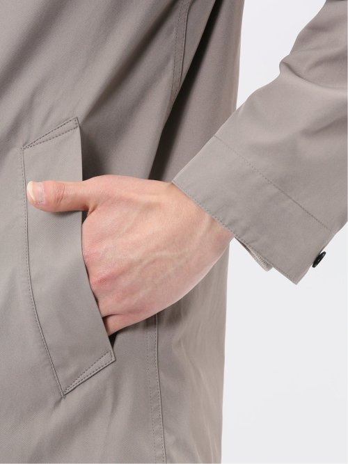 撥水ダブルフェイス フーデッドブルゾン