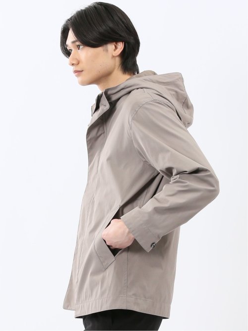 撥水ダブルフェイス フーデッドブルゾン