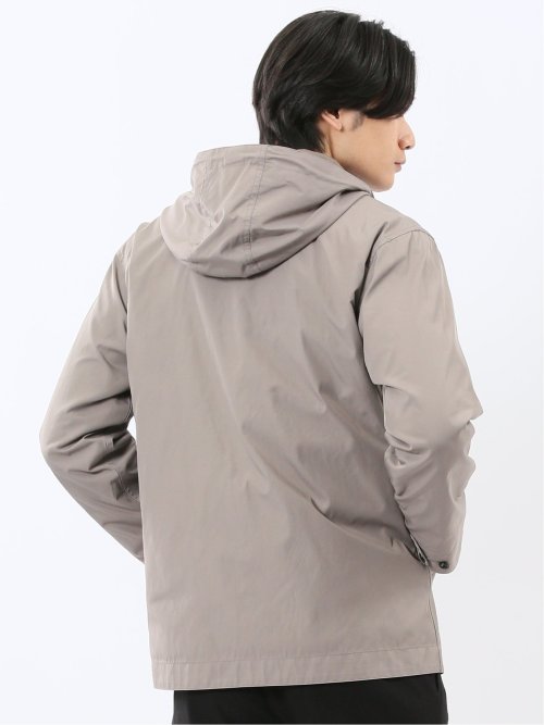 撥水ダブルフェイス フーデッドブルゾン