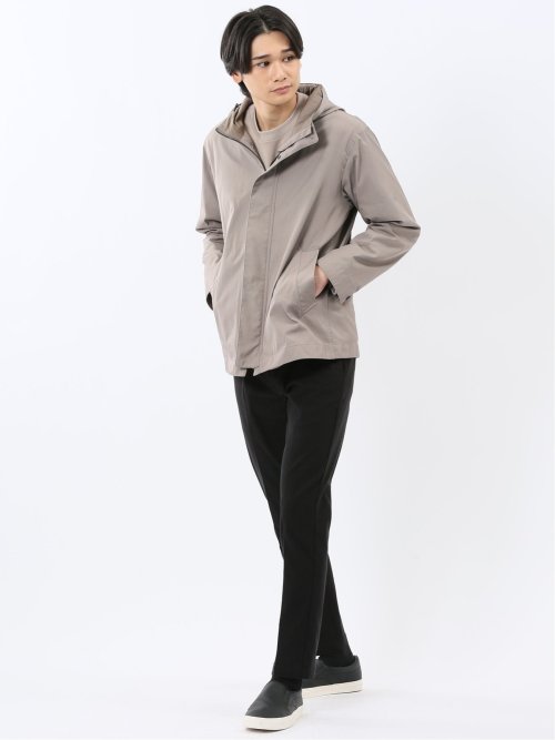 撥水ダブルフェイス フーデッドブルゾン