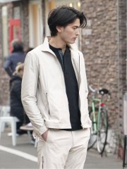 ブライトニット スタンドブルゾン(セットアップ可能)