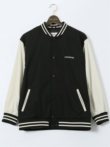 【大きいサイズ】コンバース/CONVERSE 袖配色 スタジャン