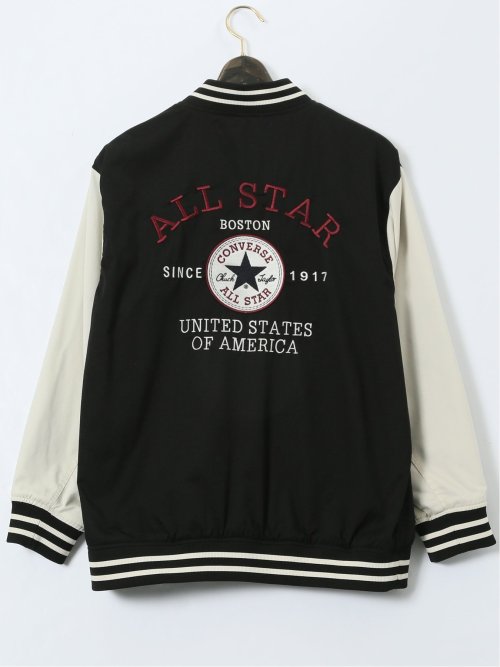 【大きいサイズ】コンバース/CONVERSE 袖配色 スタジャン