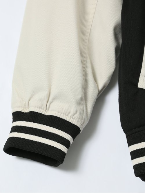 【大きいサイズ】コンバース/CONVERSE 袖配色 スタジャン