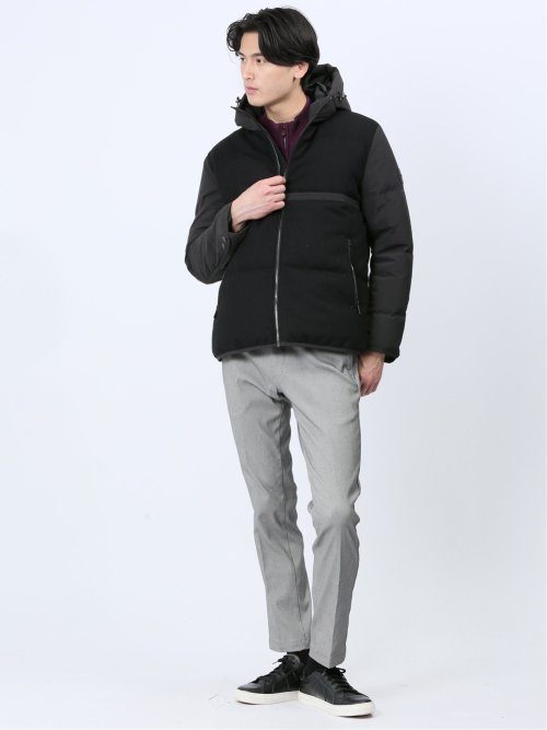 ウールハイブリッド切替 ダウンジャケット