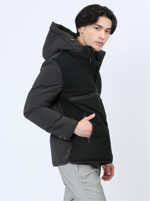 ウールハイブリッド切替 ダウンジャケット