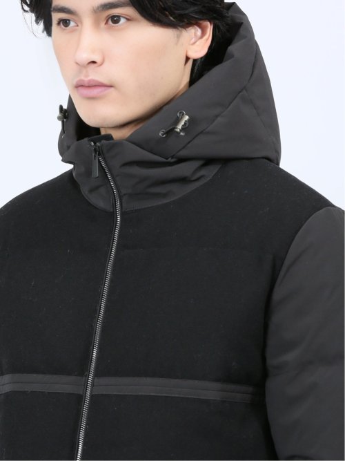 ウールハイブリッド切替 ダウンジャケット