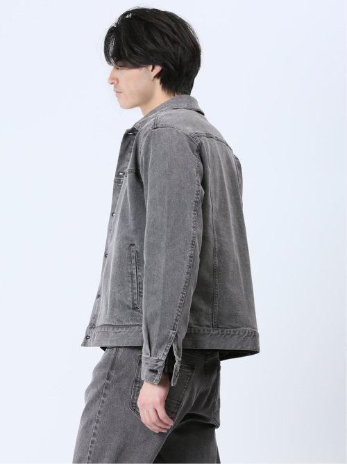 ストレッチデニム トラッカージャケット(セットアップ可能)