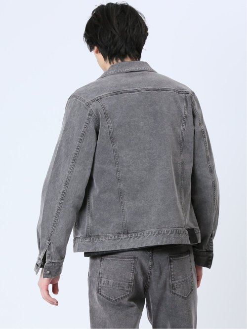 ストレッチデニム トラッカージャケット(セットアップ可能)