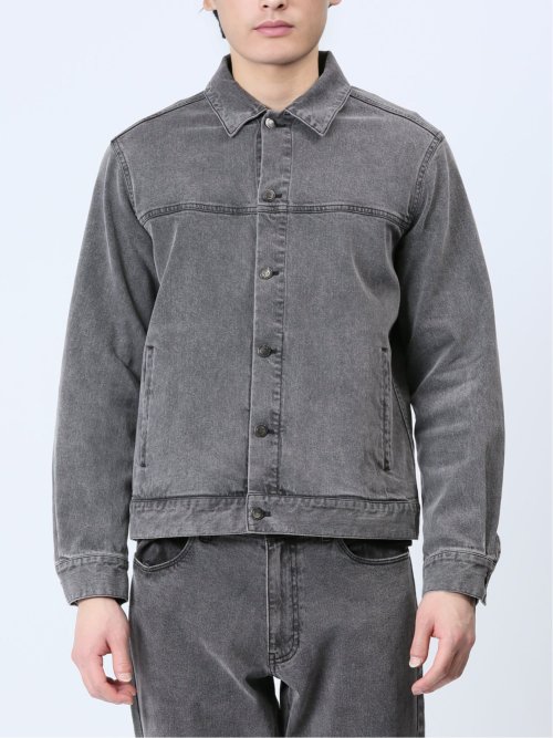 ストレッチデニム トラッカージャケット(セットアップ可能)