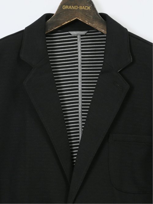 【大きいサイズ】ルイシャブロン/LOUIS CHAVLON 裏ボーダー 2ボタンジャケット(セットアップ可能)