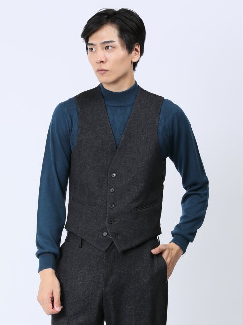 TECH-MOVE スリムフィット リバーシブルジレ(セットアップ可能)