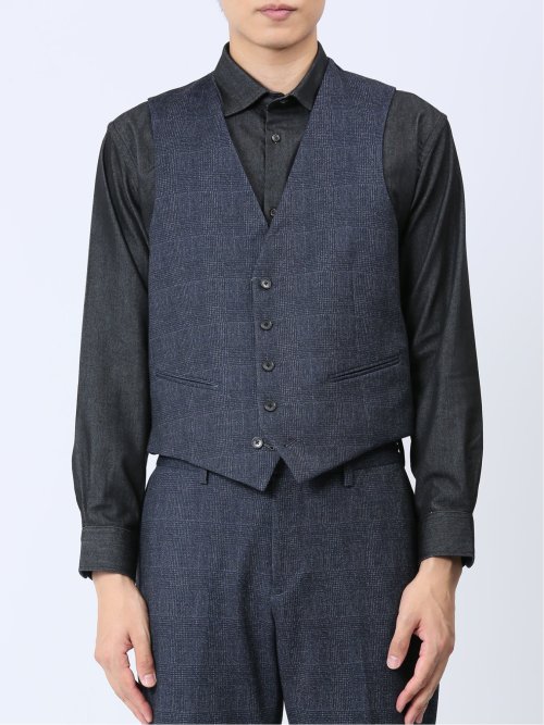 TECH-MOVE スリムフィット リバーシブルジレ(セットアップ可能)