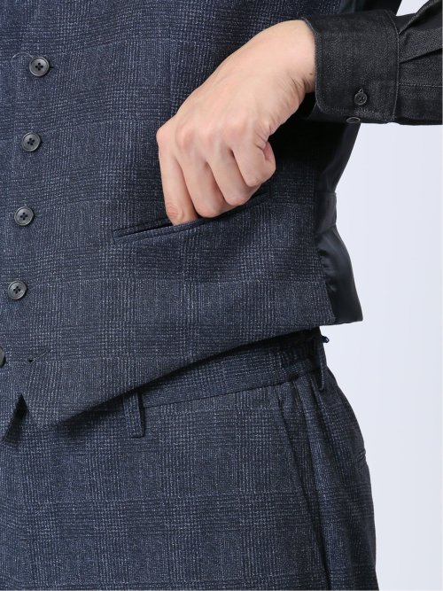 TECH-MOVE スリムフィット リバーシブルジレ(セットアップ可能)