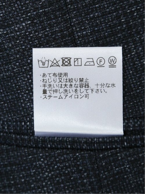 TechLinen スリムフィット ジレベスト チェック紺(セットアップ可能)