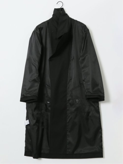 NEO BASICS 防風 ウール混 ダブルトレンチコート(M 05黒): アウター