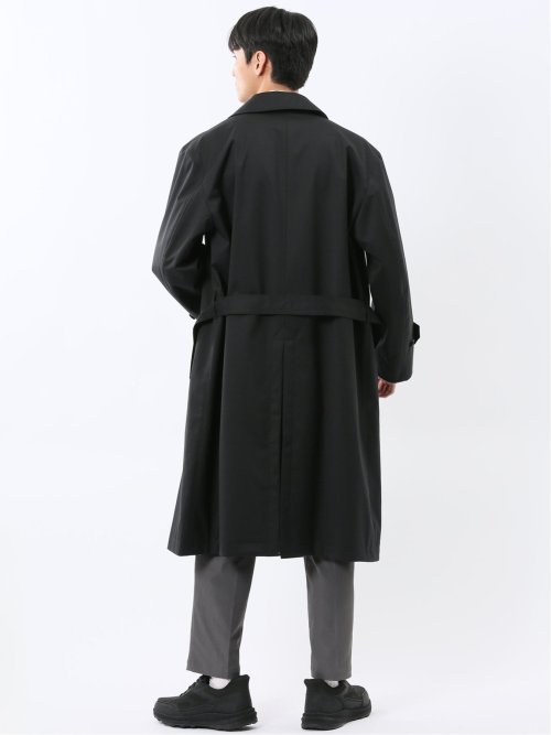 NEO BASICS 防風 ウール混 ダブルトレンチコート