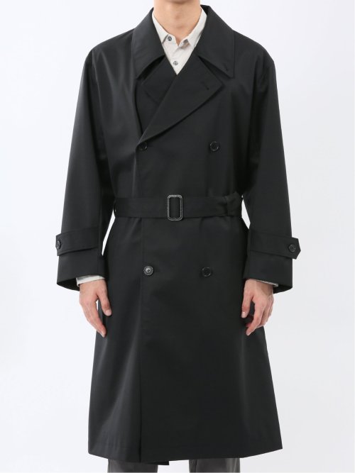NEO BASICS 防風 ウール混 ダブルトレンチコート