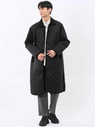 NEO BASICS 防風 ウール混 中綿キルティングコート