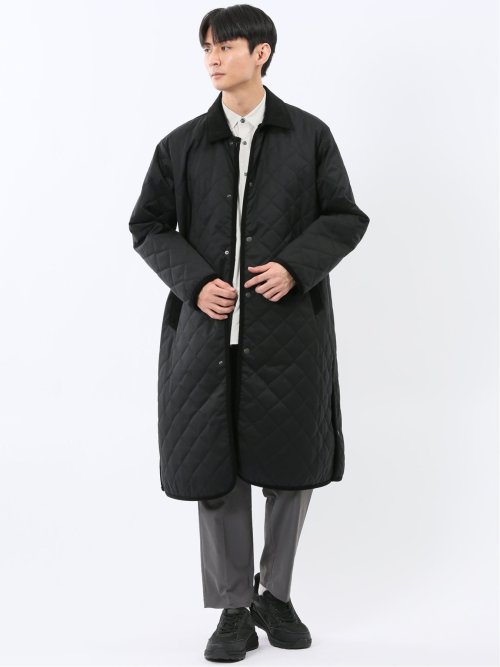 NEO BASICS 防風 ウール混 中綿キルティングコート