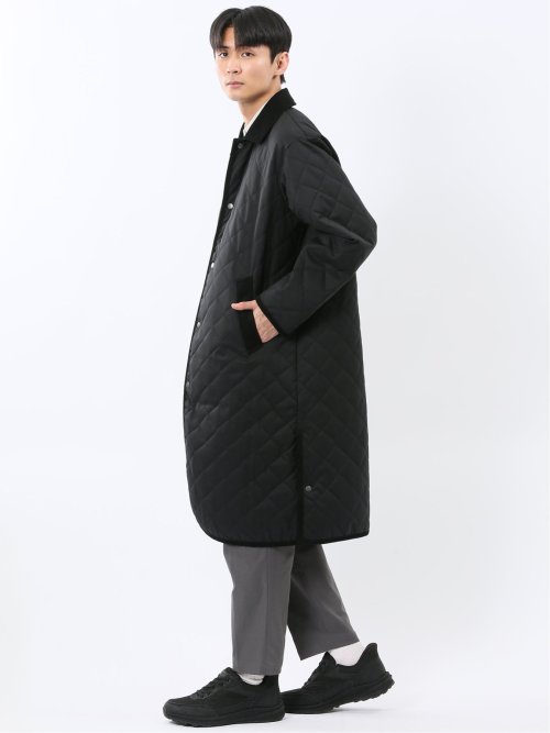 NEO BASICS 防風 ウール混 中綿キルティングコート