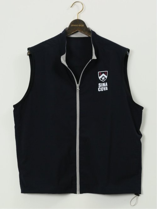 大きいサイズ】シナコバ/SINA COVA ストレッチ スタンドベスト(3L 75紺