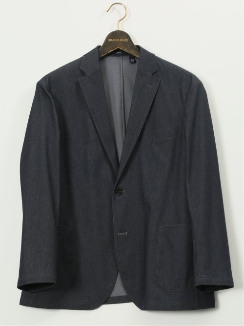 【大きいサイズ】エドウィン/EDWIN デニスラ AIR 2ボタンジャケット(セットアップ可能)