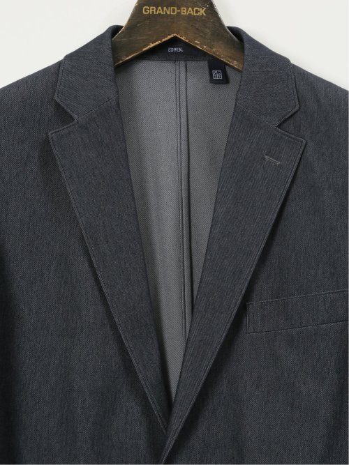 【大きいサイズ】エドウィン/EDWIN デニスラ AIR 2ボタンジャケット(セットアップ可能)