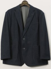 【大きいサイズ】エドウィン/EDWIN デニスラ 2ボタンジャケット デニム調