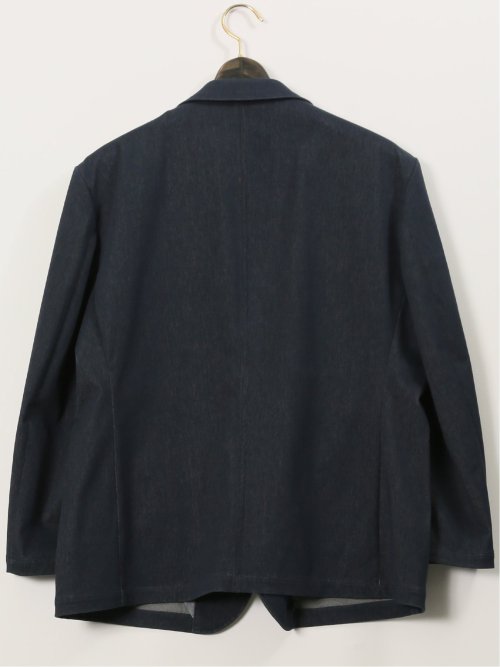 【大きいサイズ】エドウィン/EDWIN デニスラ 2ボタンジャケット デニム調