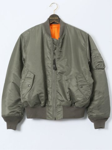 【大きいサイズ】バレーアパレル/Valley Apparel MA-1 フライトナイロンジャケット