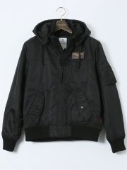 【大きいサイズ】バレーアパレル/Valley Apparel フード脱着 フライトナイロンジャケット