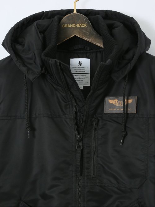 【大きいサイズ】バレーアパレル/Valley Apparel フード脱着 フライトナイロンジャケット