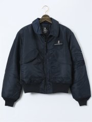 【大きいサイズ】バレーアパレル/Valley Apparel 衿付き フライトナイロンジャケット