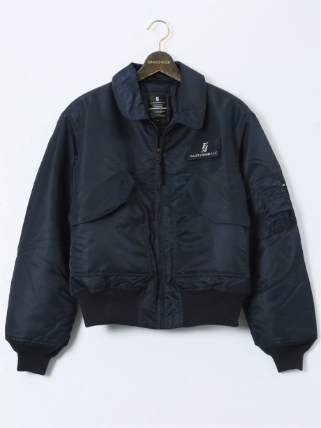 【大きいサイズ】バレーアパレル/Valley Apparel 衿付き フライトナイロンジャケット