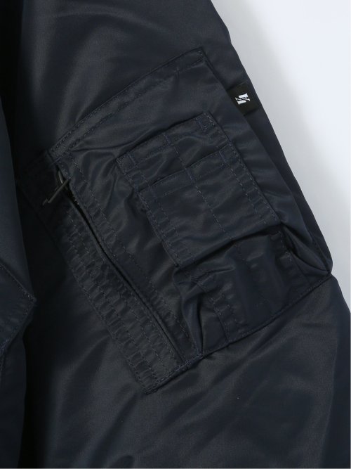 【大きいサイズ】バレーアパレル/Valley Apparel 衿付き フライトナイロンジャケット