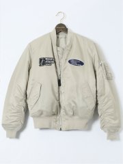 【大きいサイズ】バレーアパレル/Valley Apparel リバーシブル スタジャン風MA-1 フライトナイロンジャケット