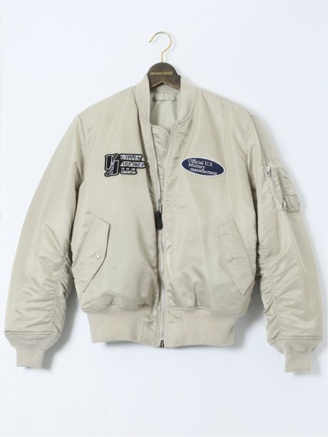 【大きいサイズ】バレーアパレル/Valley Apparel リバーシブル スタジャン風MA-1 フライトナイロンジャケット