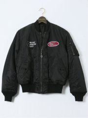 【大きいサイズ】バレーアパレル/Valley Apparel リバーシブル スタジャン風MA-1 フライトナイロンジャケット