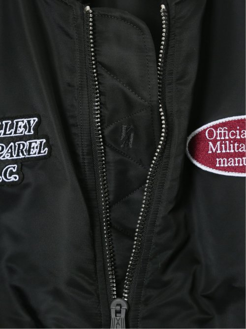 【大きいサイズ】バレーアパレル/Valley Apparel リバーシブル スタジャン風MA-1 フライトナイロンジャケット