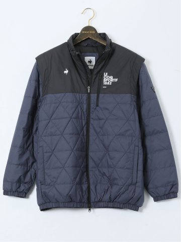 【大きいサイズ】ルコックスポルティフ ゴルフ/le coq sportif GOLF 袖ディタッチャブル 2WAY 中綿ブルゾン