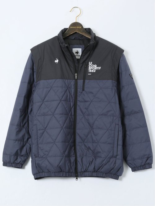 【大きいサイズ】ルコックスポルティフ ゴルフ/le coq sportif GOLF 袖ディタッチャブル 2WAY 中綿ブルゾン