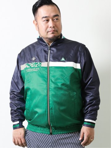 【大きいサイズ】ルコックスポルティフ ゴルフ/le coq sportif GOLF ピクセルクロス袖ディタッチャブルＢＬ