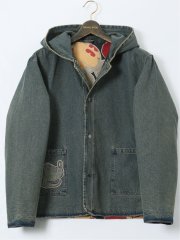 【大きいサイズ】デシグアル/Desigual リバーシブル デニムジャケット ミッキーマウス