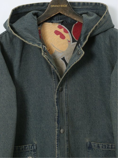 【大きいサイズ】デシグアル/Desigual リバーシブル デニムジャケット ミッキーマウス